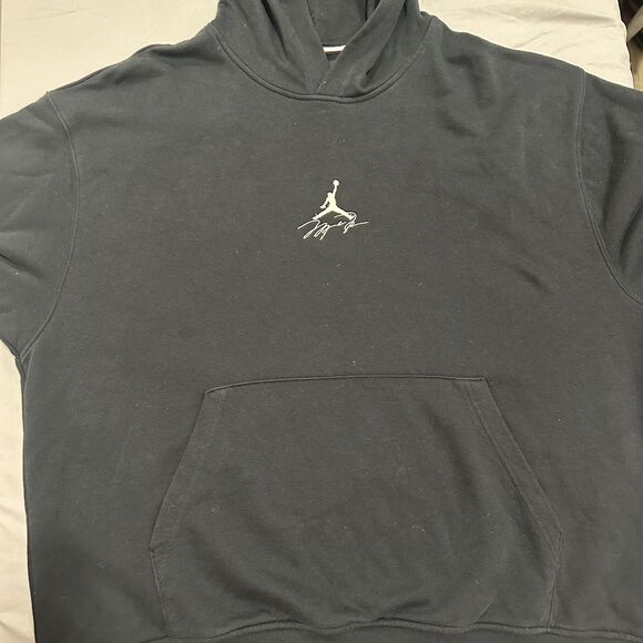Air Jordan Essentials Fleece Pullover Hoodie Size XXL Men's Black FB7336 010 - Picture 2 of 11